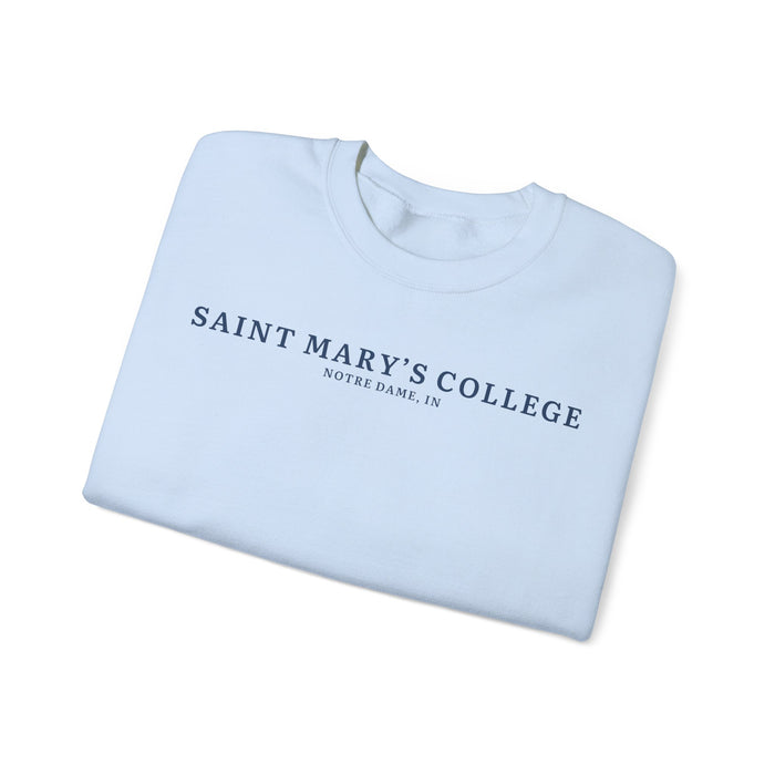 Saint Mary's College Lightweight Crewneck | Notre Dame, IN | Smick | Belles | Better in Blue Co.