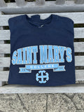 Saint Mary's College Long Sleeve Navy Blue Champion T-Shirt Medium