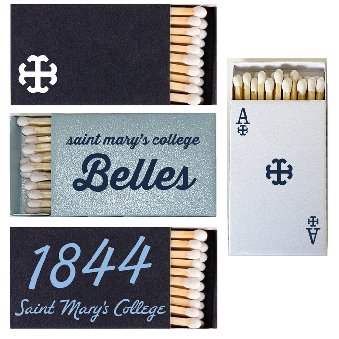 Saint Mary's College Matchboxes | Custom | French Cross | Better in Blue Co.