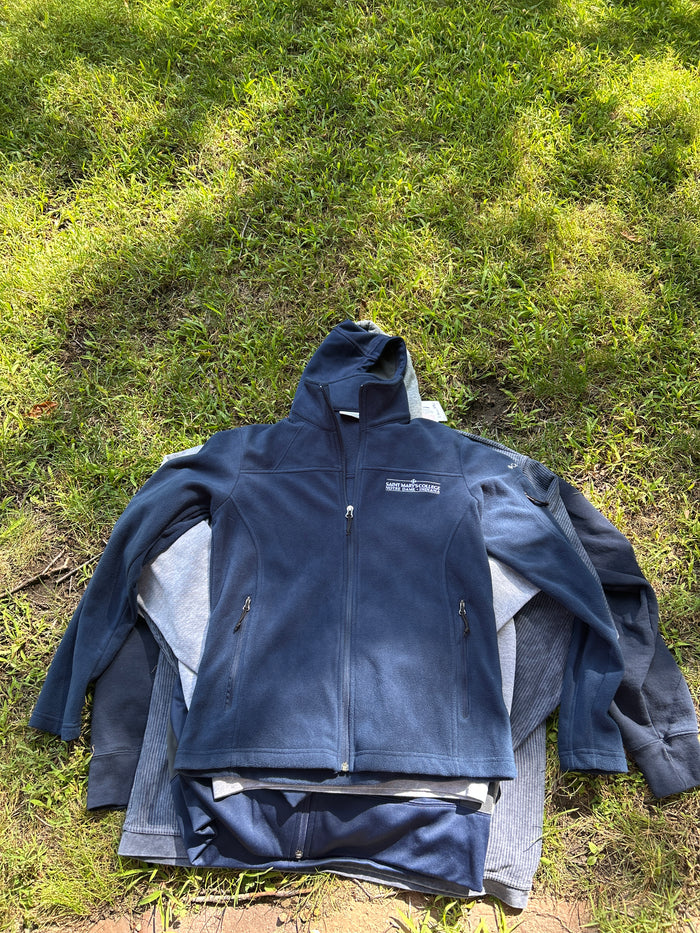 Saint Mary's College Navy Blue Columbia Zip-Up Jacket Medium