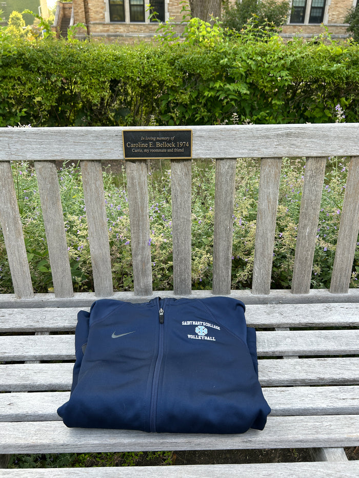 Saint Mary's College Navy Blue Volleyball Nike Zip-Up Large