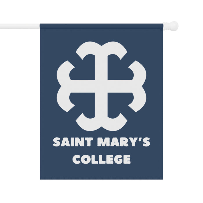 Saint Mary's College Navy/White Garden & House Banner | French Cross | Better in Blue Co.