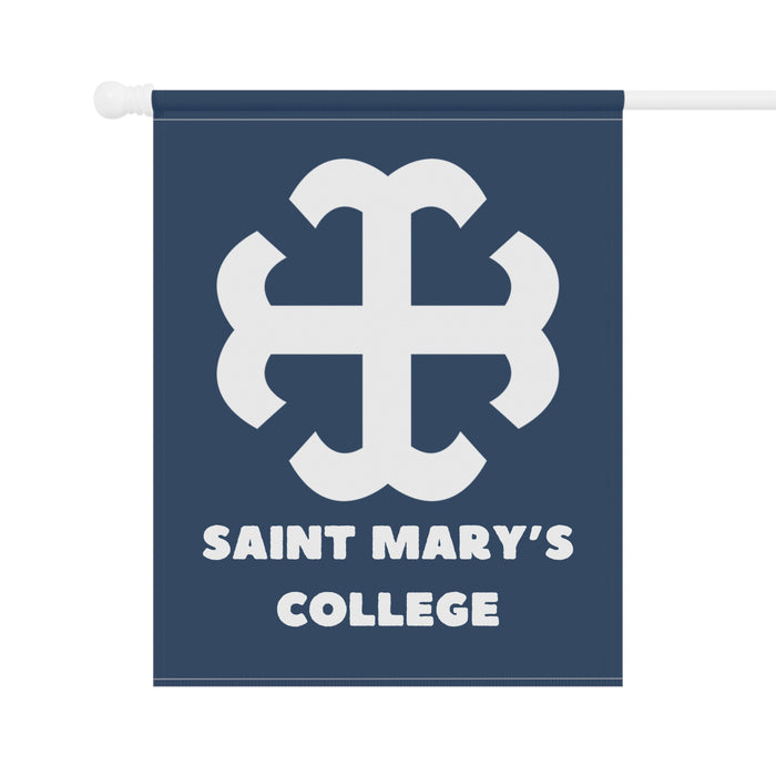 Saint Mary's College Navy/White Garden & House Banner | French Cross | Better in Blue Co.