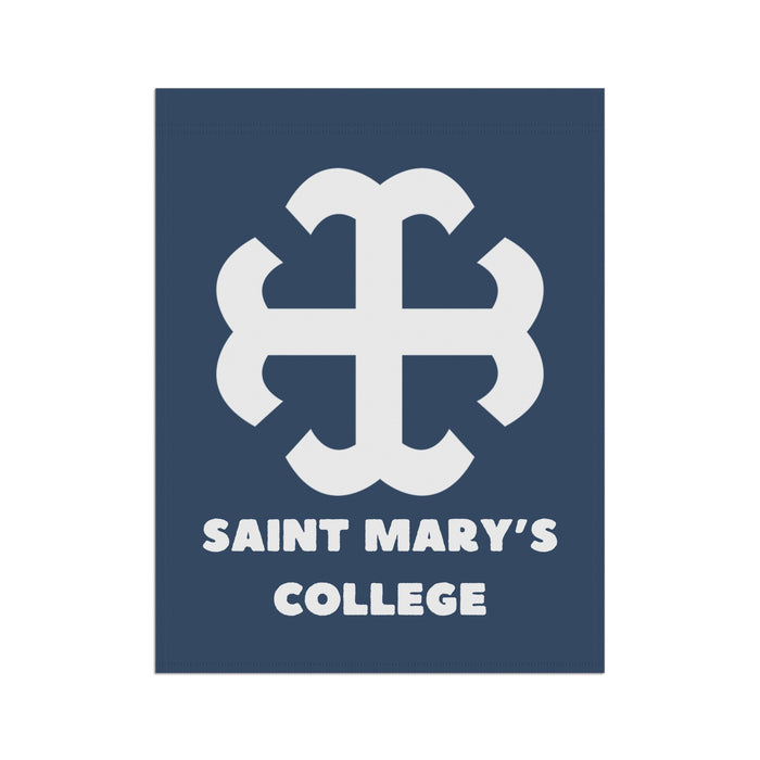 Saint Mary's College Navy/White Garden & House Banner | French Cross | Better in Blue Co.