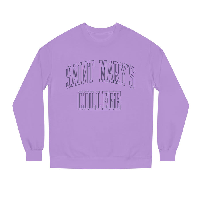 Saint Mary's College Outline Unisex Crew Neck Sweatshirt | Notre Dame, IN | Better in Blue Co.