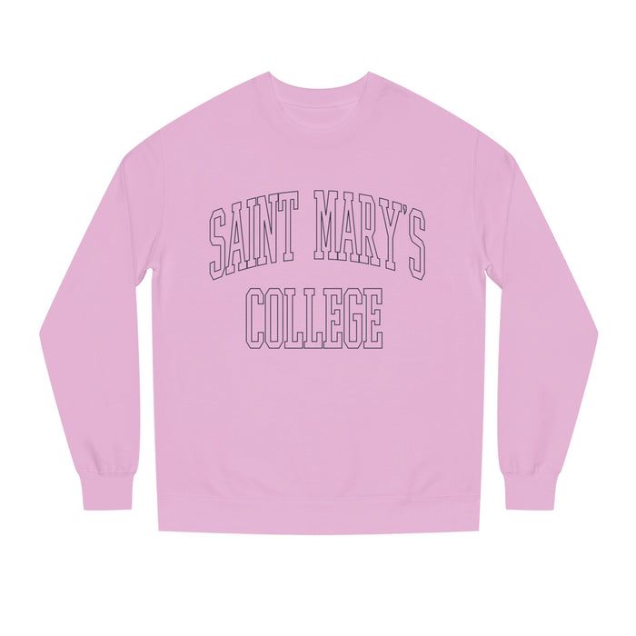 Saint Mary's College Outline Unisex Crew Neck Sweatshirt | Notre Dame, IN | Better in Blue Co.
