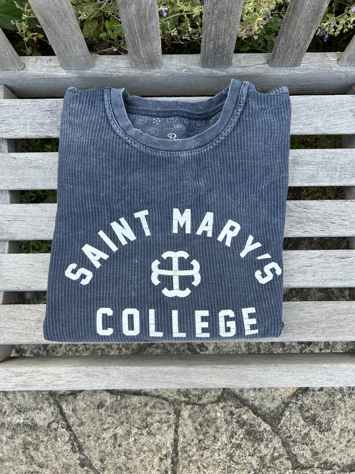 Saint Mary's College Quilted Navy Blue Pressbox Lightweight Pullover Large