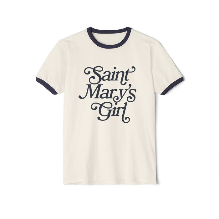 Saint Mary's College "Saint Mary's Girl" Cotton Ringer T-Shirt | Notre Dame, IN | Better in Blue Co.