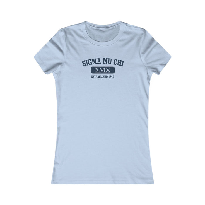 Saint Mary's College Sigma Mu Chi Women's Slim Tee | 1844 | Better in Blue Co.