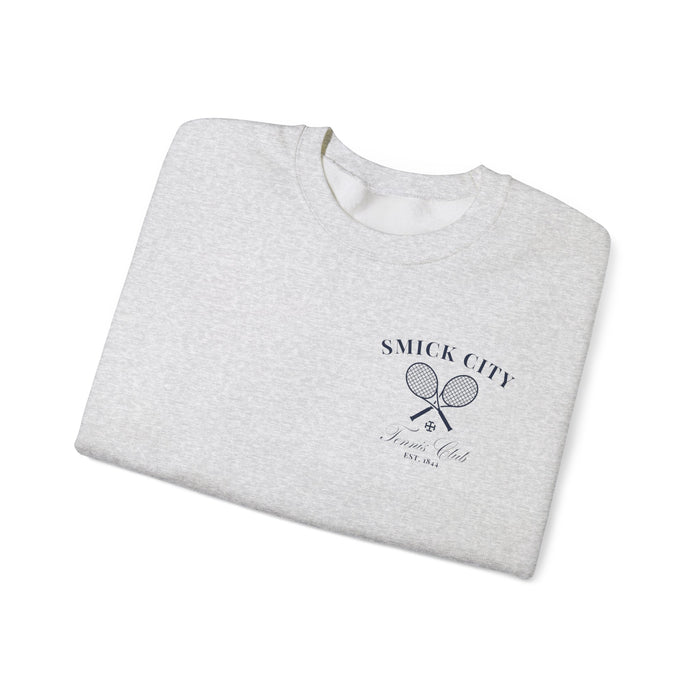 Saint Mary's College Smick City Tennis Club Crewneck | French Cross | Better in Blue Co.