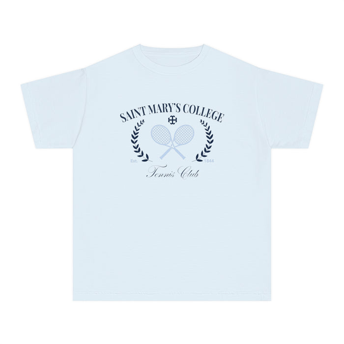Saint Mary's College Tennis Club T-Shirt | Youth Tee | French Cross | Better in Blue Co.