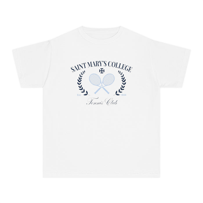 Saint Mary's College Tennis Club T-Shirt | Youth Tee | French Cross | Better in Blue Co.