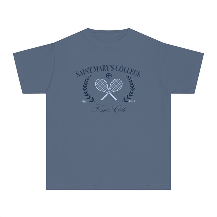 Saint Mary's College Tennis Club T-Shirt | Youth Tee | French Cross | Better in Blue Co.