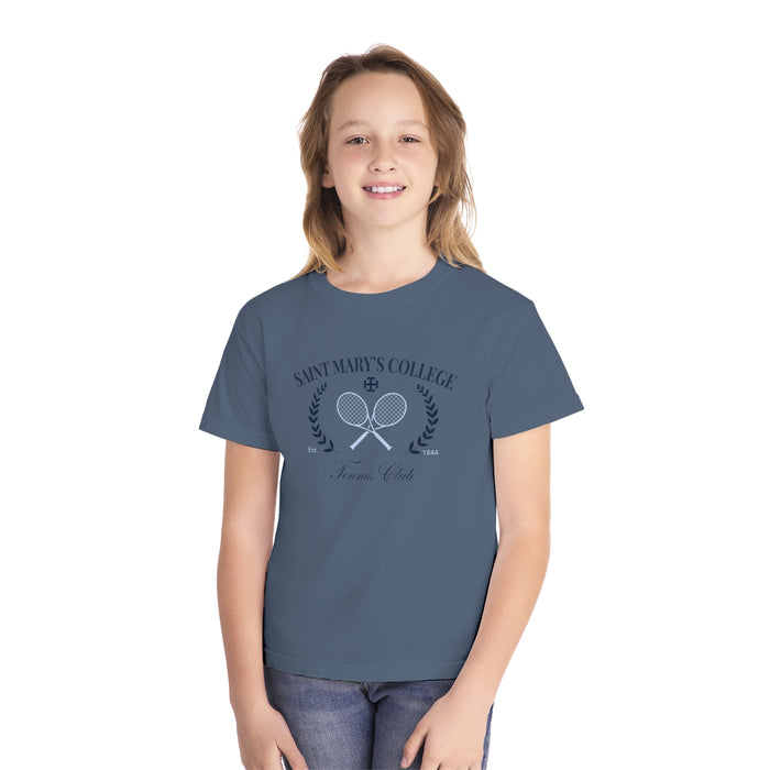Saint Mary's College Tennis Club T-Shirt | Youth Tee | French Cross | Better in Blue Co.