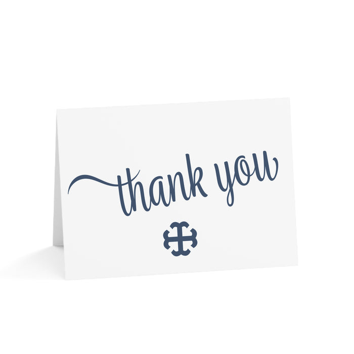 Saint Mary's College Thank You Cards No. 1 | French Cross | Better in Blue Co.