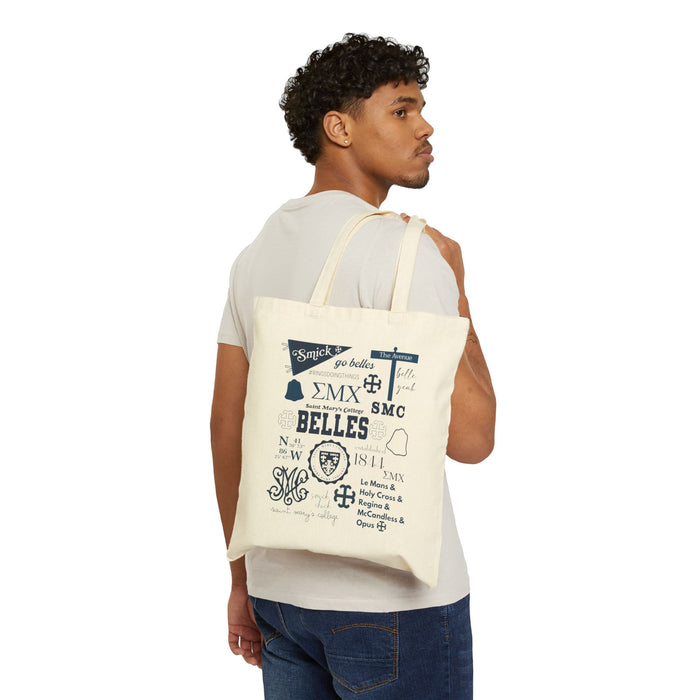 Saint Mary's College Tote Bag | Sister Madeleva | French Cross | Belles |