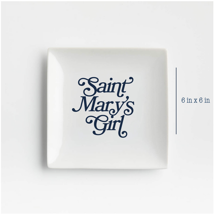 Saint Mary's College Trinket Jewelry Tray | Better in Blue Co.