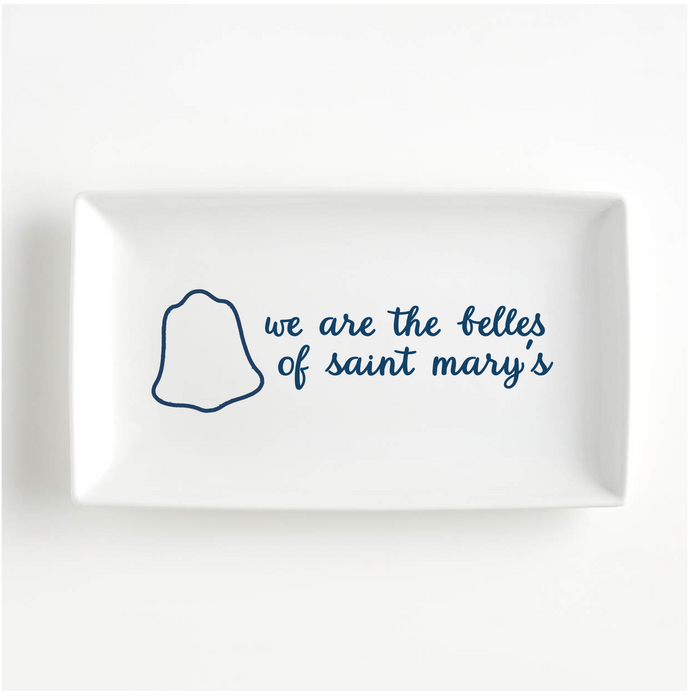 Saint Mary's College Trinket Jewelry Tray | Better in Blue Co.