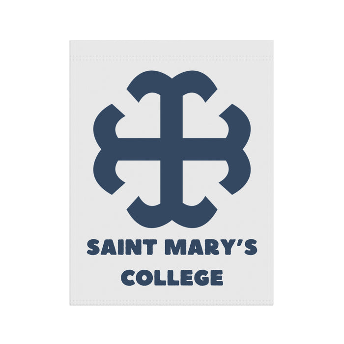Saint Mary's College White/Navy Garden & House Banner | French Cross | Better in Blue Co.
