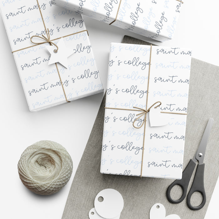 Saint Mary's College Wrapping Paper No. 4 | Better in Blue Co. |