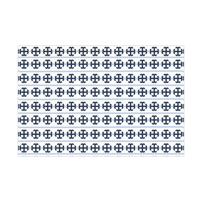 Saint Mary's College Wrapping Paper No. 5 | Belles Blue | French Cross | Better in Blue Co. |