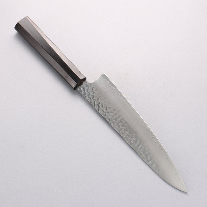 Sakai Takayuki VG10 33 Layer Damascus Gyuto 210mm Ebony(6 sided teardrop) Handle - Seisuke Knife