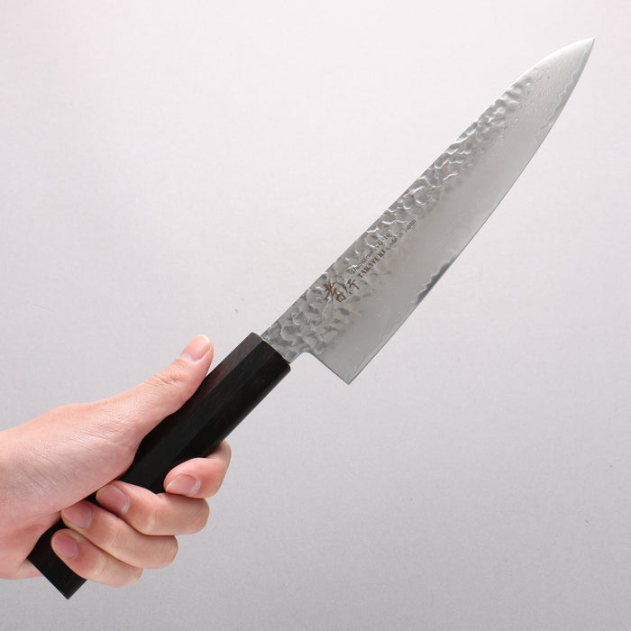 Sakai Takayuki VG10 33 Layer Damascus Gyuto 210mm Ebony(6 sided teardrop) Handle - Seisuke Knife