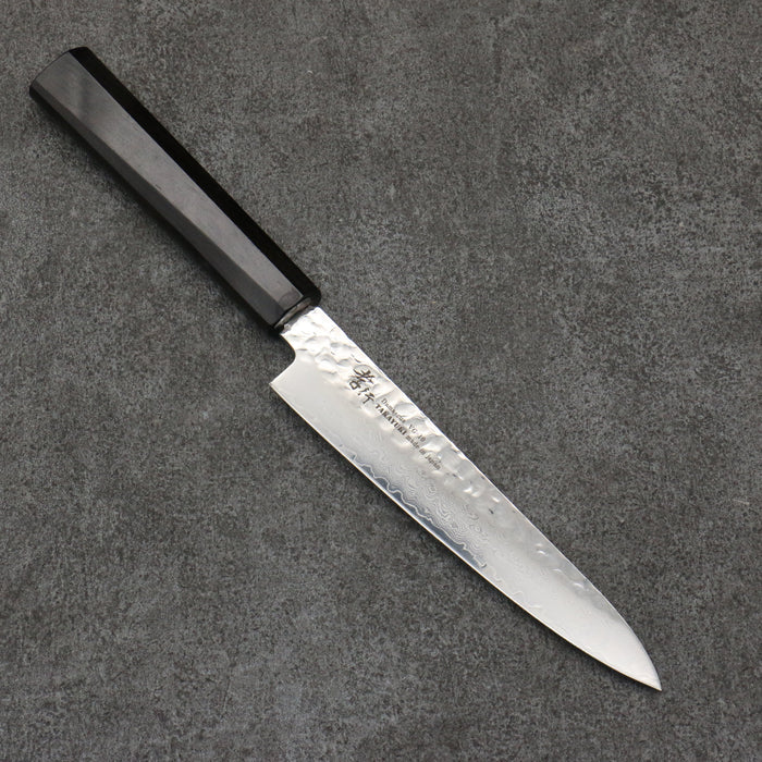 Sakai Takayuki VG10 33 Layer Damascus Petty-Utility 150mm Ebony Handle - Seisuke Knife