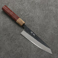 Seisuke Blue Steel No.2 Black Finished Small Bunka  150mm Purpleheart (Ferrule: Oak) Handle - Seisuke Knife