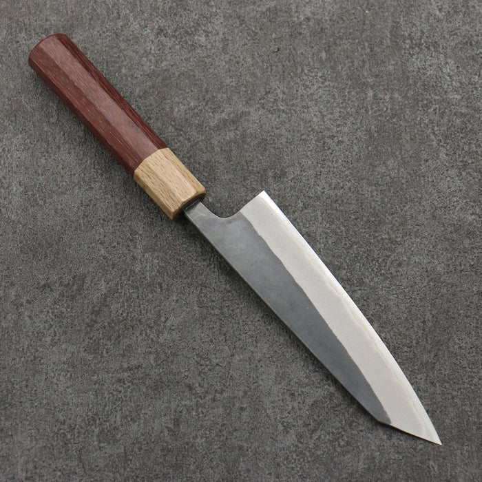 Seisuke Blue Steel No.2 Black Finished Small Bunka  150mm Purpleheart (Ferrule: Oak) Handle - Seisuke Knife