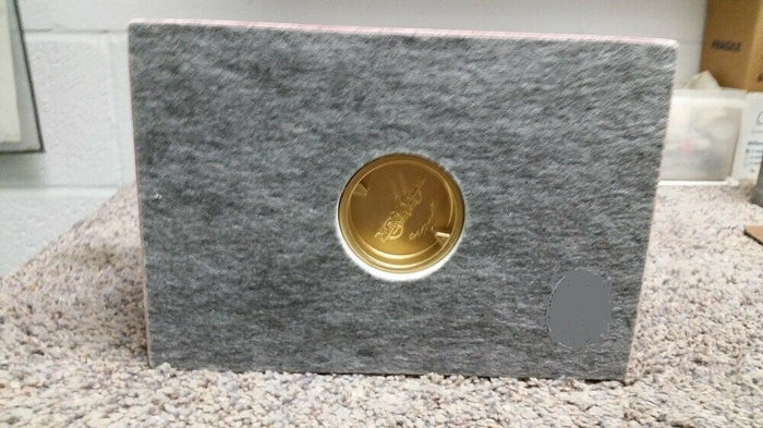Small Cube Brown Granite Keepsake Cremation Urn, 18 Cubic Inches, TSA Approved