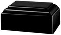 Small/Keepsake 22 Cubic Inch Black Night Tuscany Cultured Marble Cremation Urn