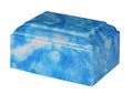 Small/Keepsake 22 Cubic Inch Sky Blue Tuscany Cultured Marble Cremation Urn