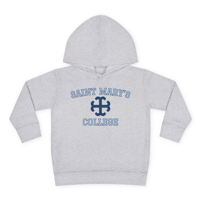 Toddler Saint Mary's College Navy/Belles Blue French Cross Pullover Fleece Hoodie