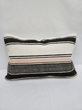 Turkish Hemp Pillow Cushion Natural Cream Black Pink Pillow Cushion Cover 16" x 24" #9147