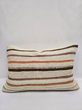 Turkish Hemp Pillow Cushion Natural Cream Brown Green Pillow Cushion Cover 16" x 24" #9014