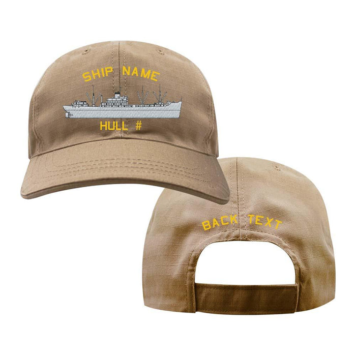 U.S. Navy Custom Ship Cap - Coyote - Klondike Class Destroyer Tender Hats and Caps