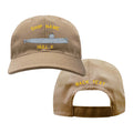 U.S. Navy Custom Ship Cap - Coyote - Skate Class Submarine Hats and Caps