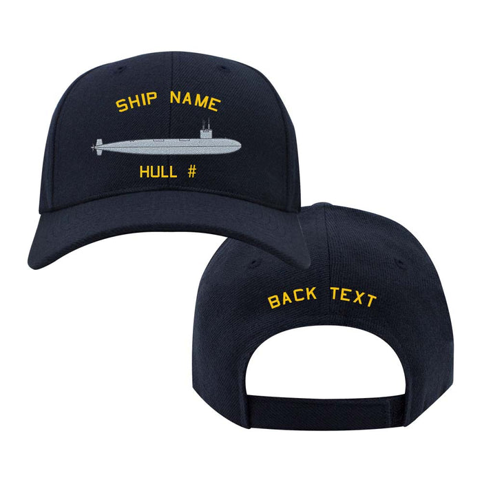 U.S. Navy Custom Ship Cap - Permit Class Submarine Hats and Caps