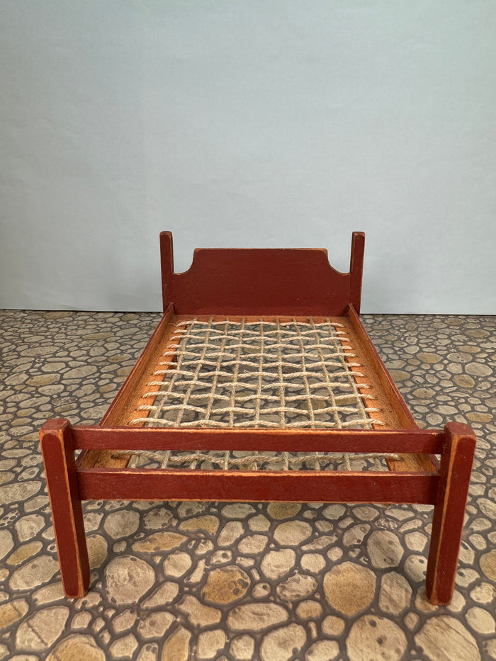 Vintage Artisan Bearly Big Enough 2004 Handmade Red Bed Frame