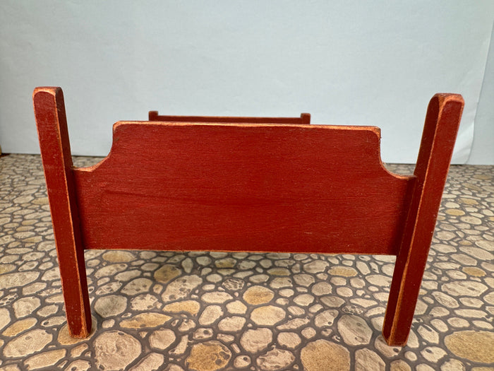 Vintage Artisan Bearly Big Enough 2004 Handmade Red Bed Frame