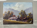 Vintage Artist Victor Franco Countryside Cabin Signed Original Painting