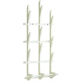 Wall Coat Hat Rack Wall-mounted Door Hanger Wood Simple Hanger Creative Hat Tie Stand (White, Walnut Color) Home Furnishing (Color : White)