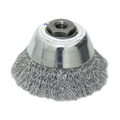 WIRE CUP BRUSH 100MM X 5/8 BSW WERN - 0.40MM WIRE- THREAD BSW 5/8"