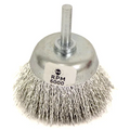WIRE CUP BRUSH 50MM MOUNTED WERN - 6MM SHANK - 0.30MM WIRE