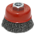 WIRE CUP BRUSH 65MM X 14 X 2.00 HAWK - 0.40MM WIRE - THREAD M14