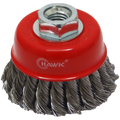 WIRE CUP BRUSH KNOT 65 X 14 X 2.0 HAWK - 0.35MM WIRE- THREAD M14