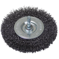 WIRE WHEEL 100 X 22MM MOUNTED HAWK - 6MM SHANK - 0.3MM WIRE