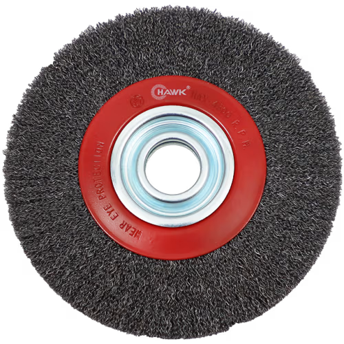 WIRE WHEEL 150 X 18MM ADJUST HAWK - ADJUSTABLE BORE - 0.3MM WIRE