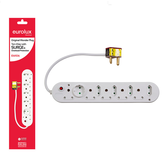Wonder Plug 10 Way with Surge & Overload